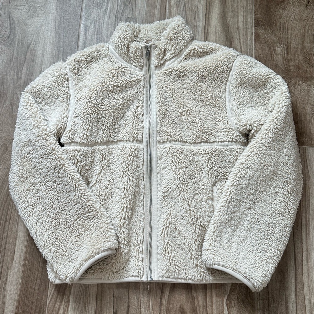H&M Cream Sherpa Teddy bear Jacket